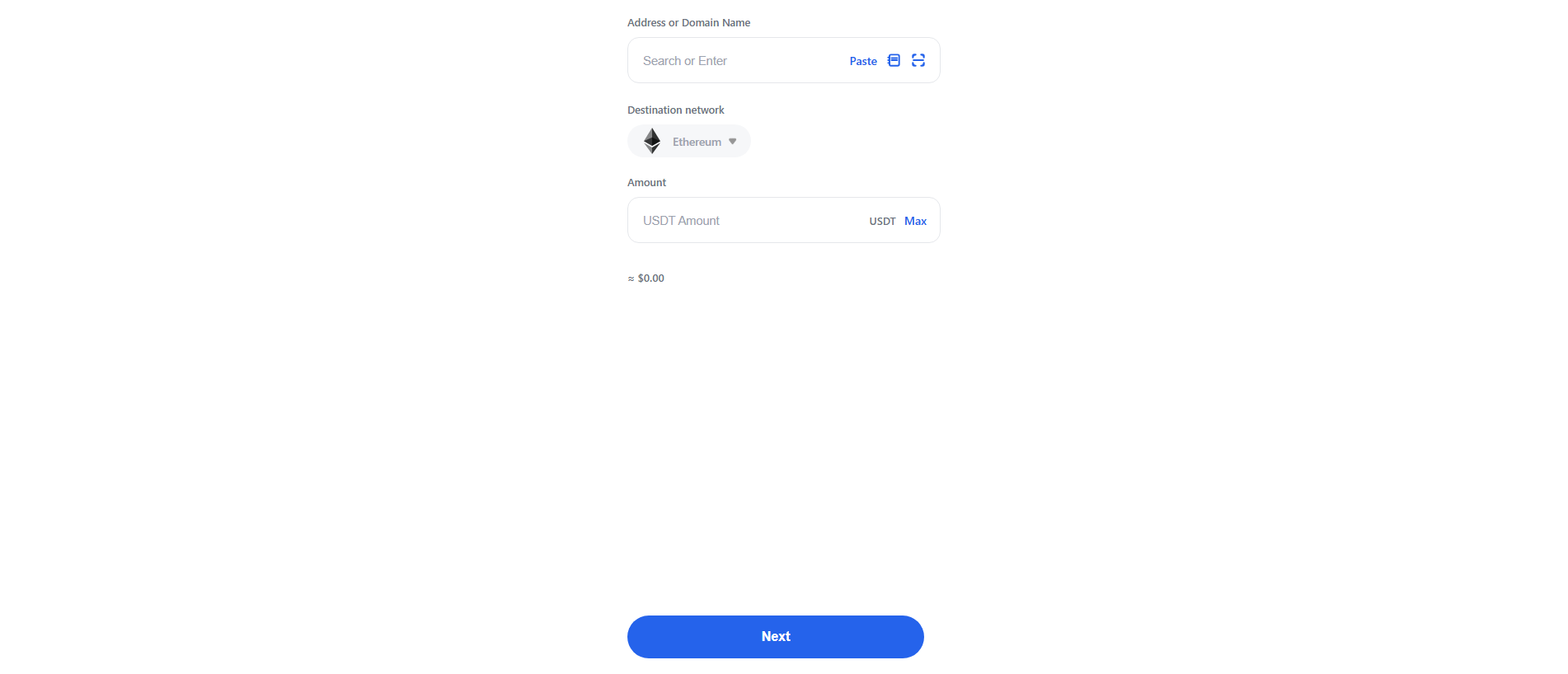 Stored capture of sending-erc-usdt.site