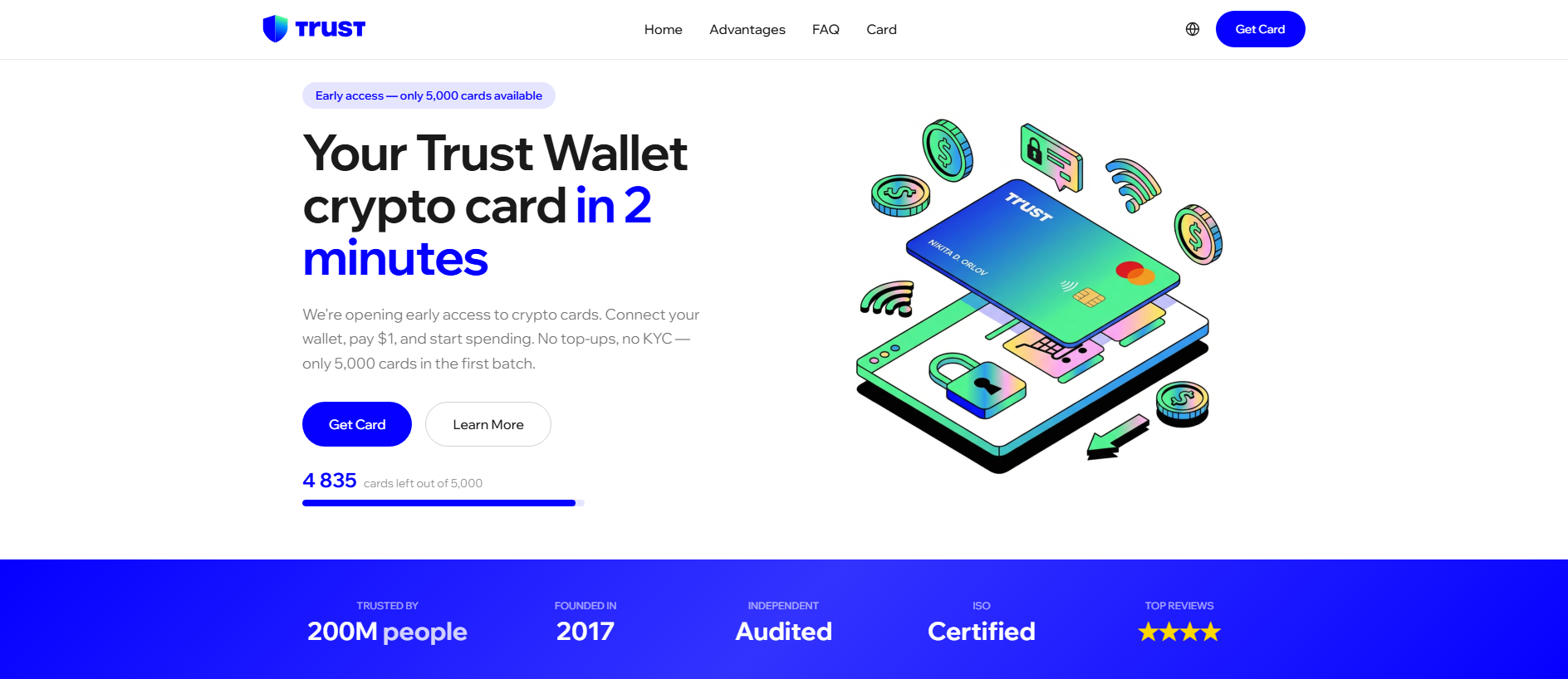 Stored capture of trustcardspay.com