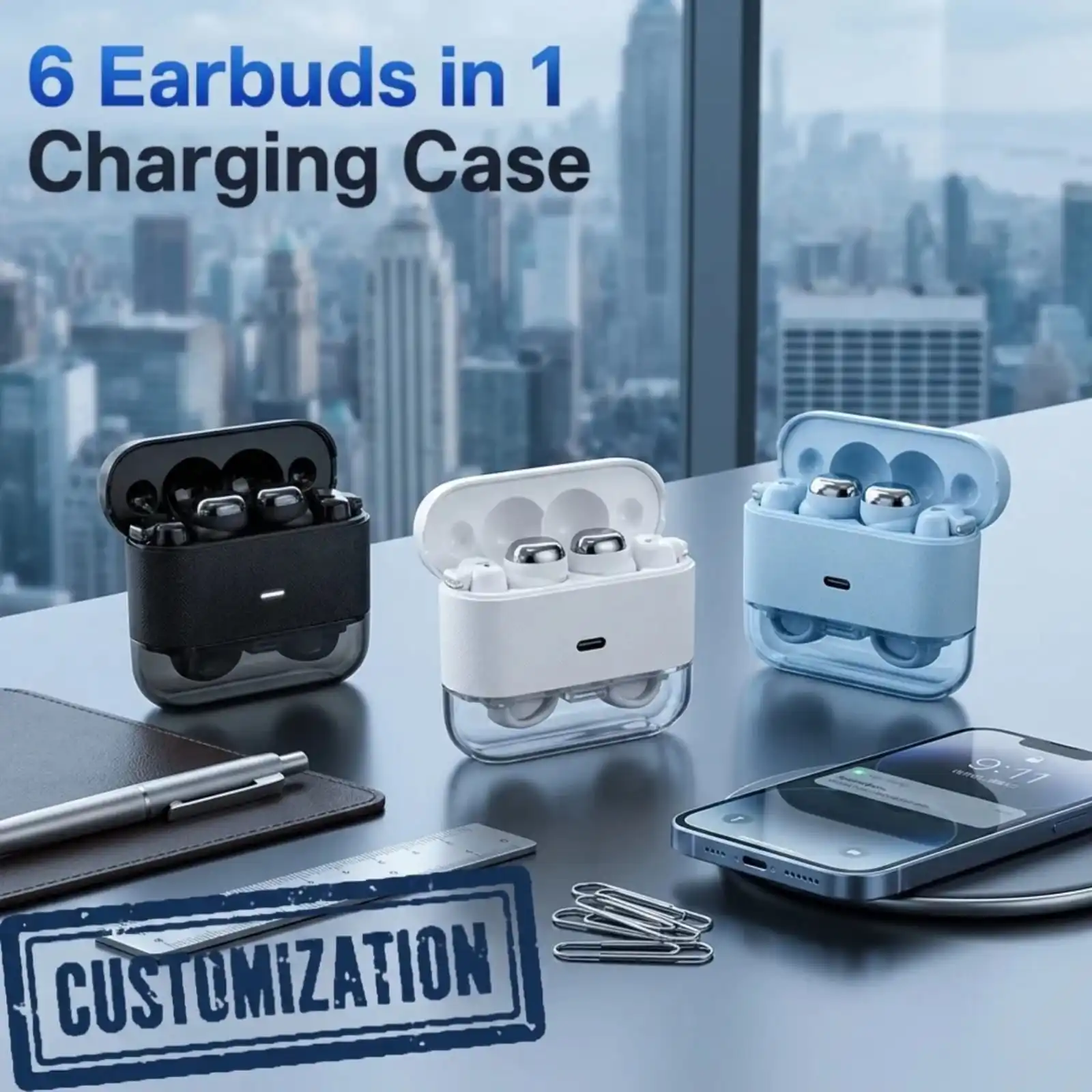 Earbuds on Desk