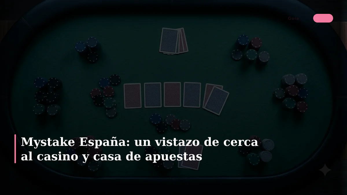 Mystake España: un vistazo de cerca al casino y casa de apuestas