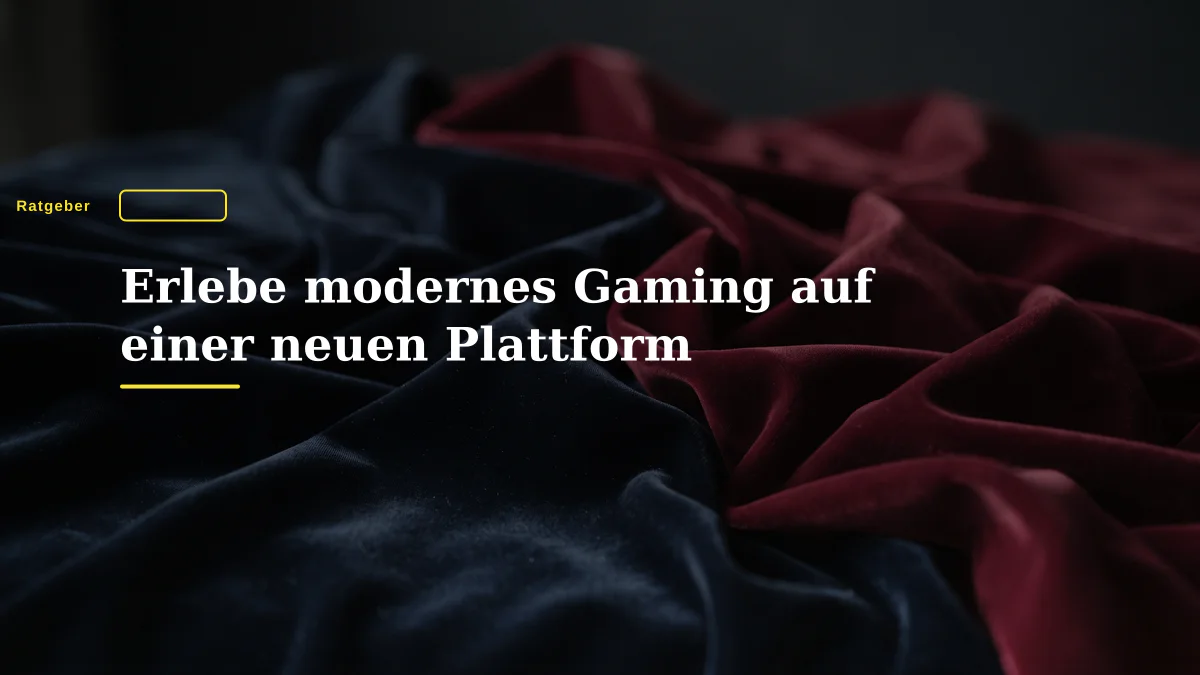 Erlebe modernes Gaming auf einer neuen Plattform
