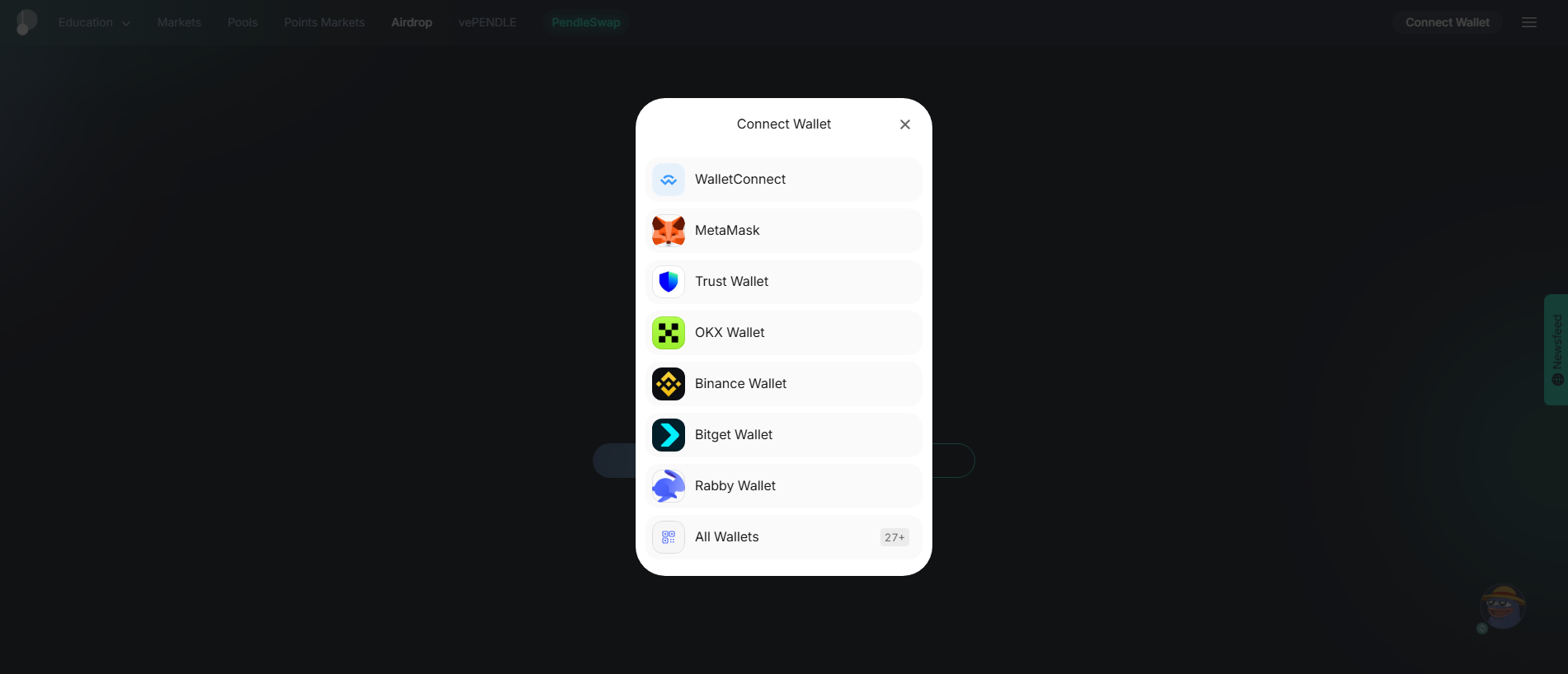 Screenshot of pendle.gift