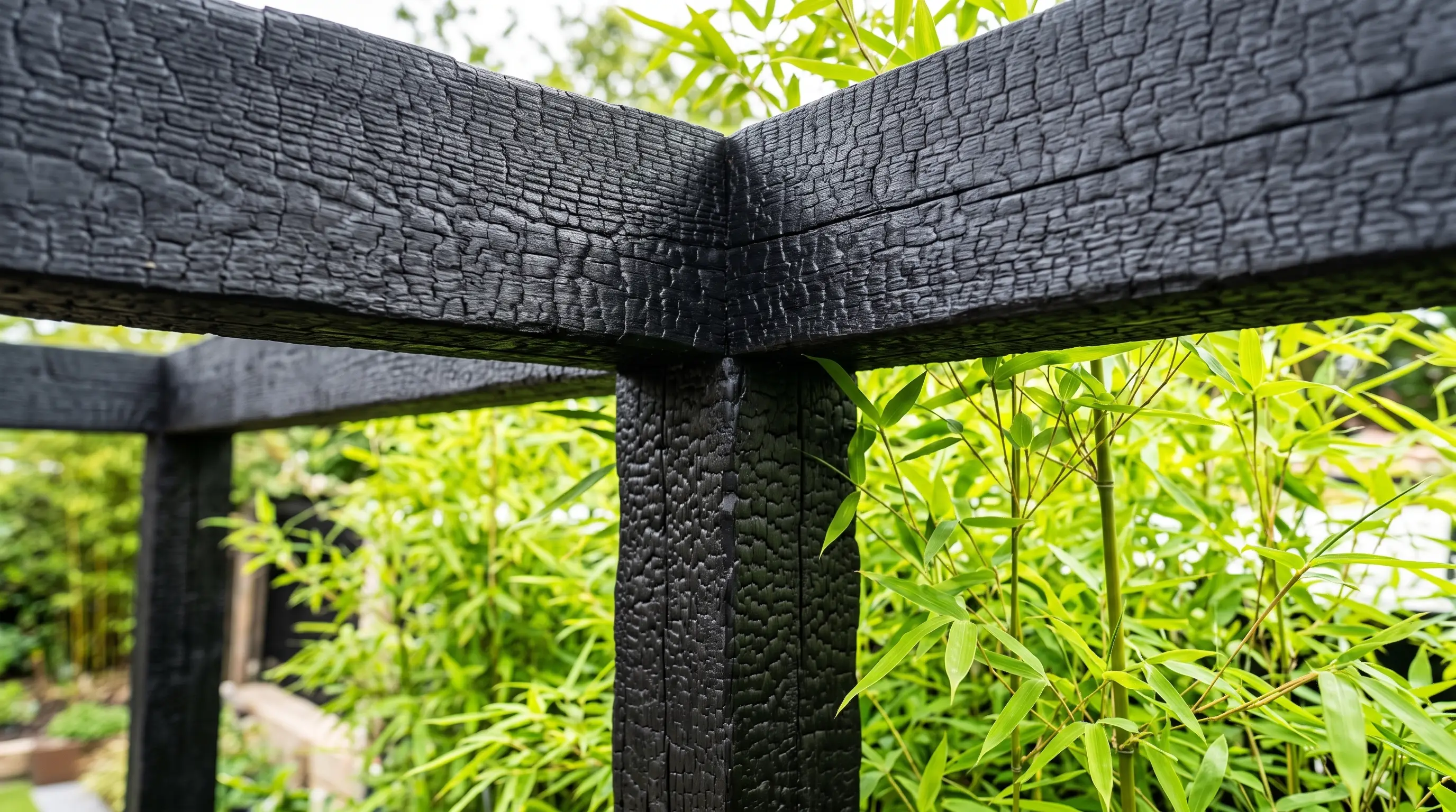 Shou Sugi Ban Charred Timber Pergola