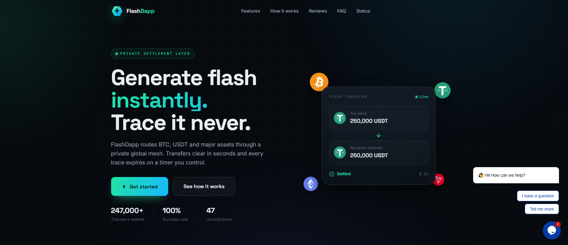 Screenshot of flashdappsoft.live