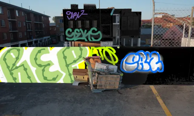 Graffiti artwork by BASS