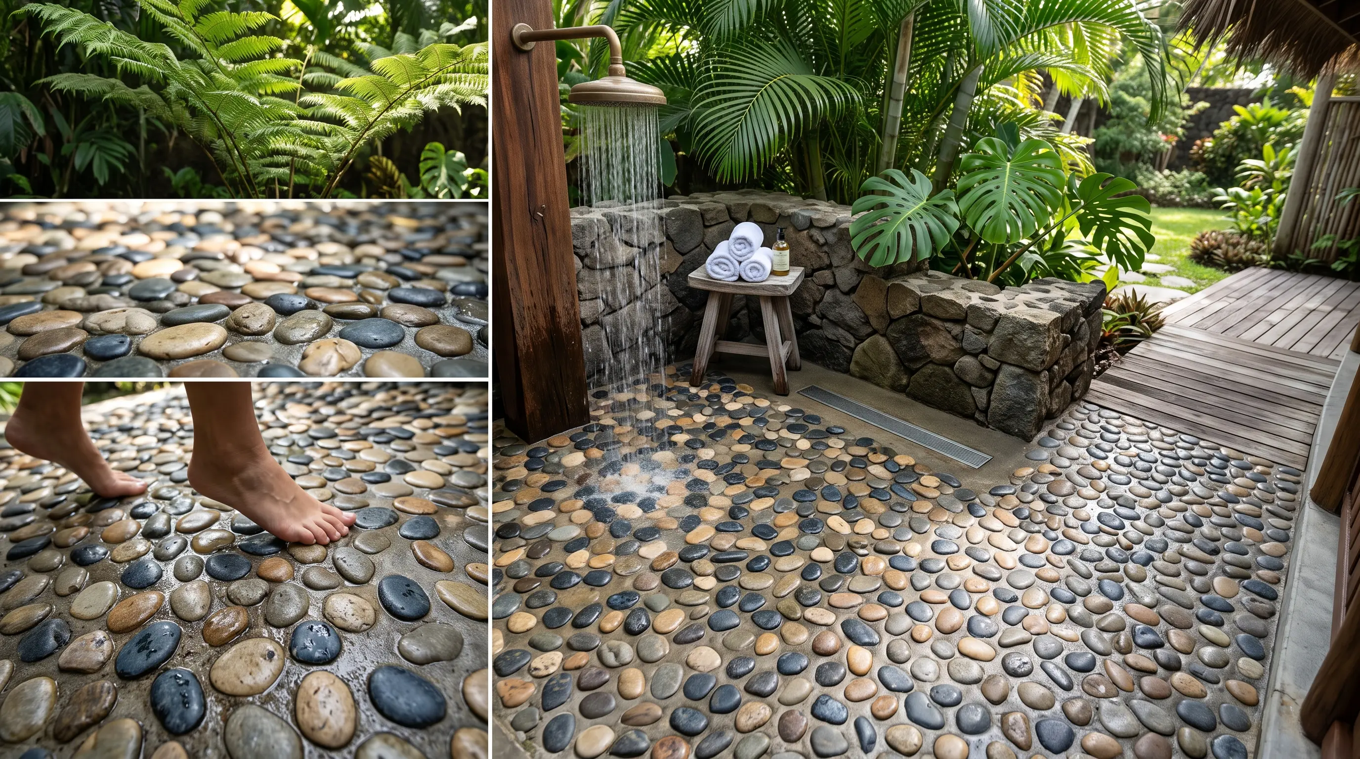 Natural River Pebble Flooring