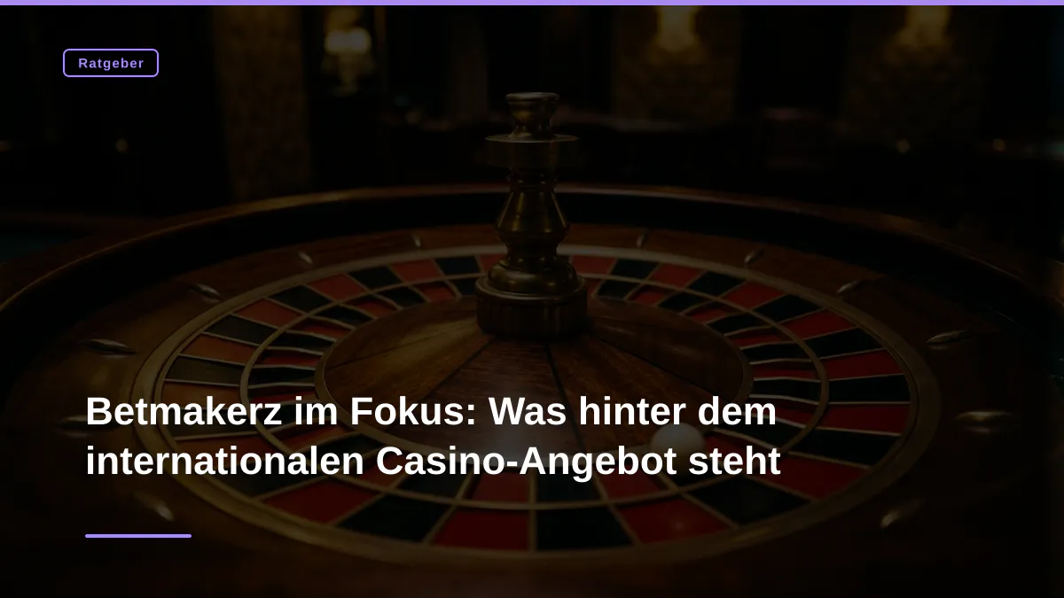 Betmakerz im Fokus: Was hinter dem internationalen Casino-Angebot steht