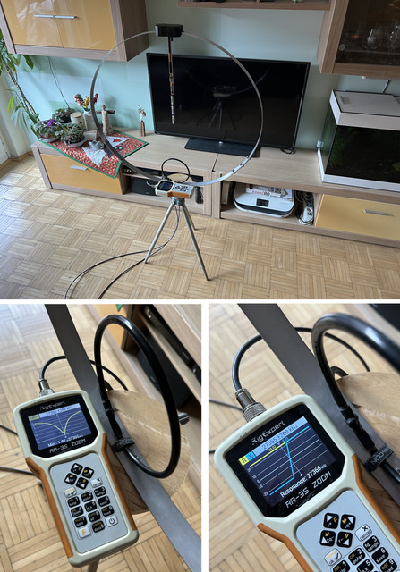 Messwerte Mag Loop im Wohnzimmer