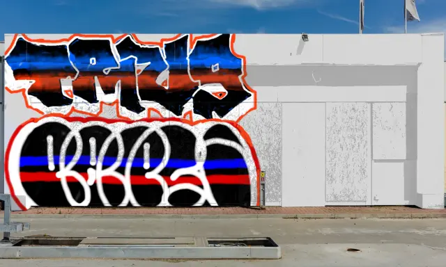 Graffiti artwork by TRUS