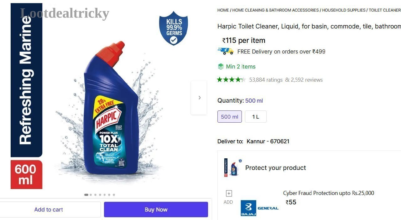   harpic Toilet Cleaner – Just ₹115 | Huge Savings Offer