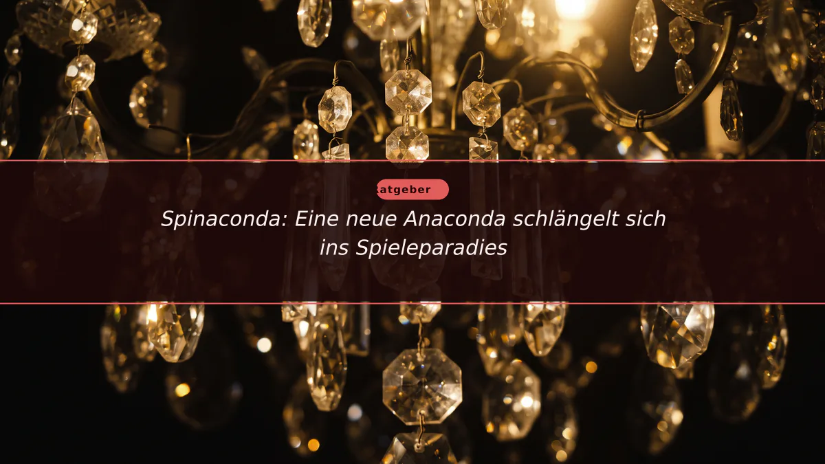 Spinaconda: Eine neue Anaconda schlängelt sich ins Spieleparadies