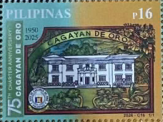 Postage stamp commemorating the 75th Charter Anniversary of Cagayan de Oro