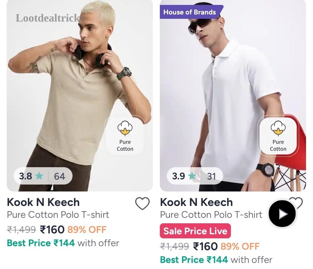Mens Polo T – Just ₹160 | Limited Time Loot Offer