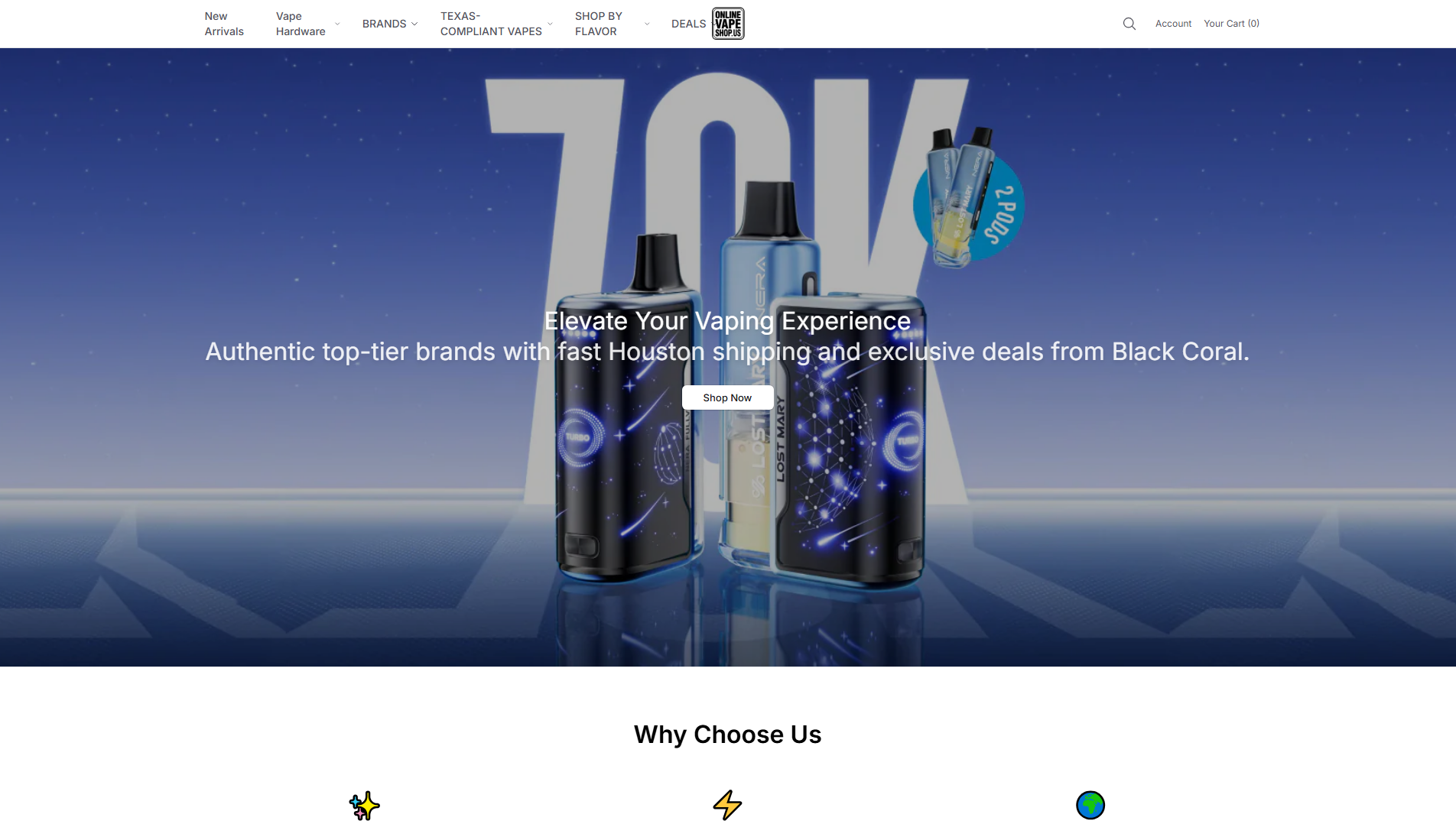 Основной снимок · blackcoralvape.shop