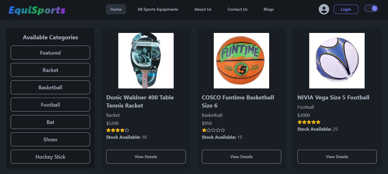 EquiSports - Screenshot 2