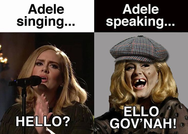 e8be37b6887fb8e44639b573e9138195 adele funny adele meme