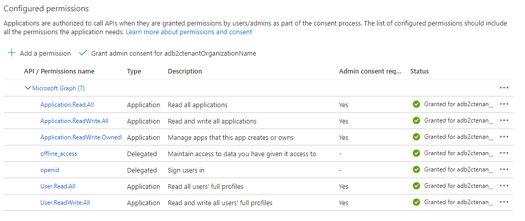 c# - Scope "scp" missing when Requesting a token in Azure AD B2C ...