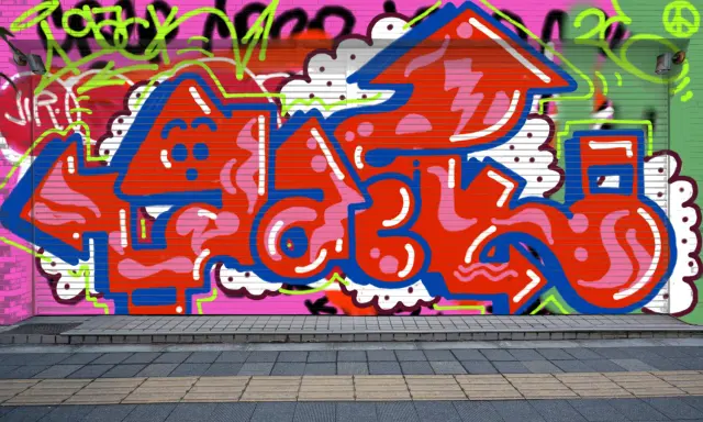 Graffiti artwork by Bab