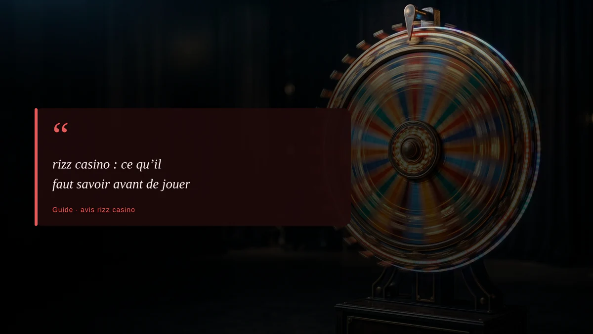 rizz casino : ce qu’il faut savoir avant de jouer