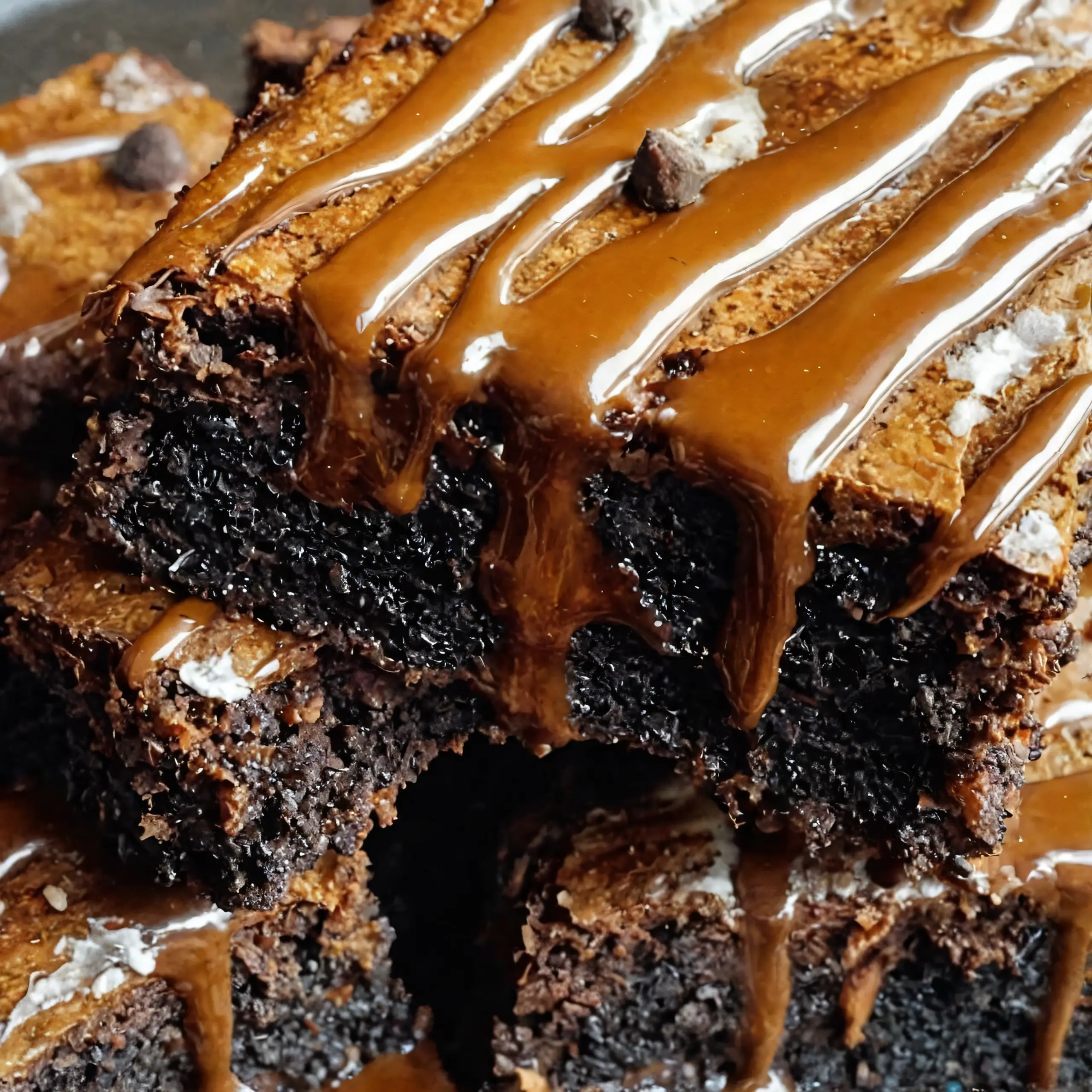 Saftige Gewürzte Lebkuchen-Brownies mit glatter Schokoladenglasur