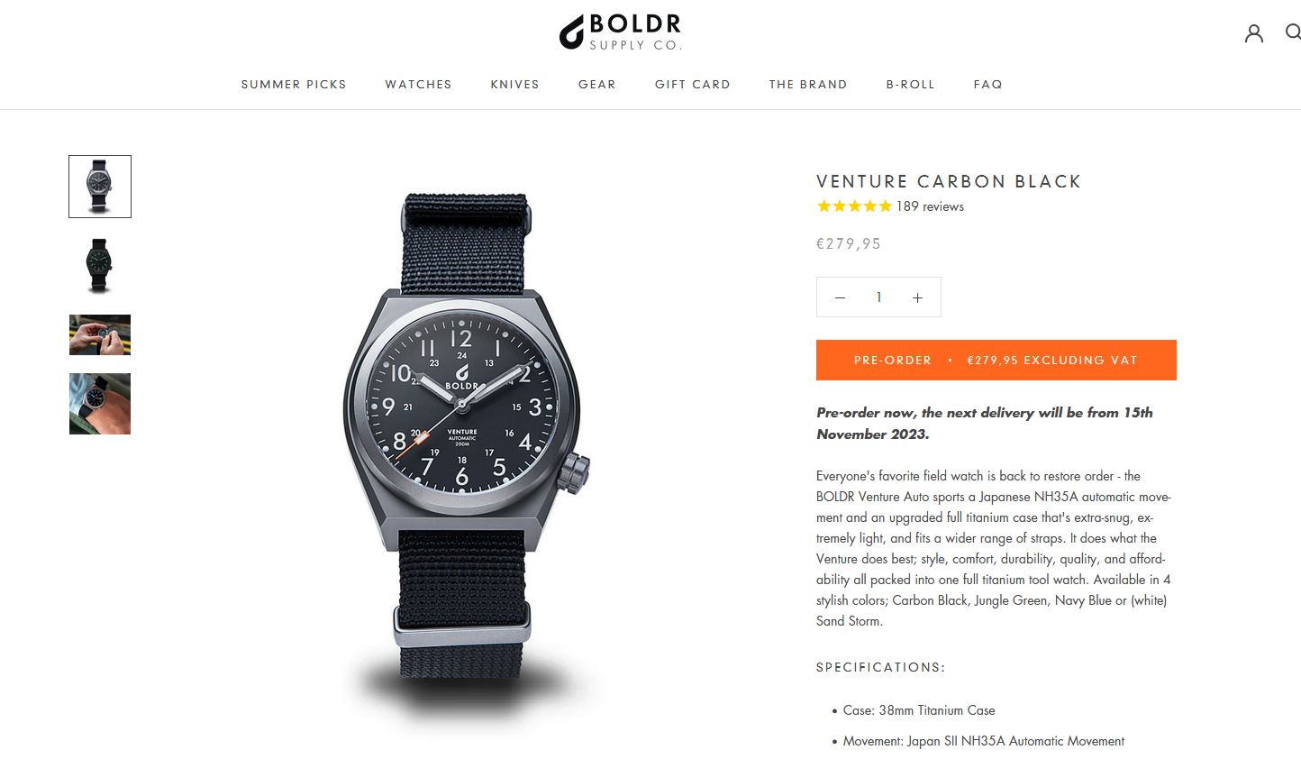 Première montre pour un ado Boldr