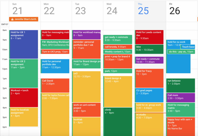 Calendar Management