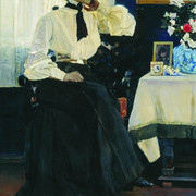 Портрет жены Е П Нестеровой 1905