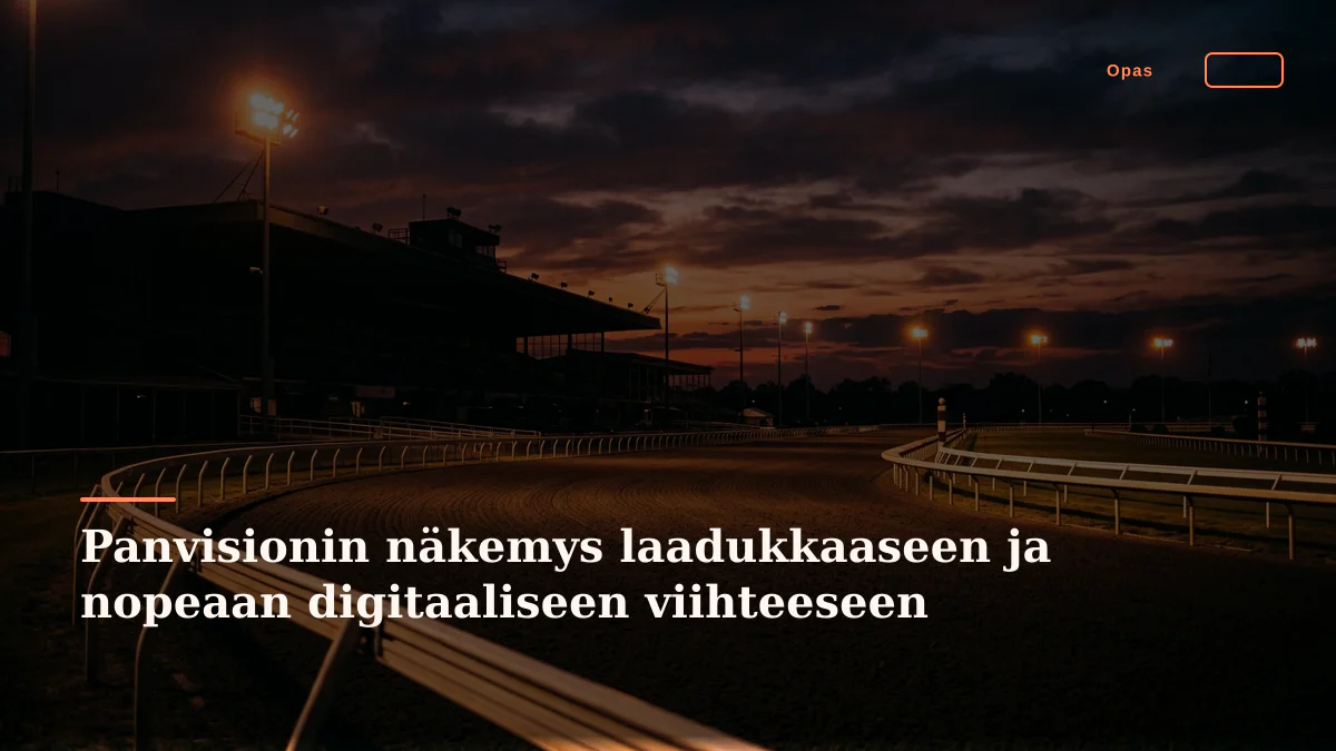 Panvisionin näkemys laadukkaaseen ja nopeaan digitaaliseen viihteeseen