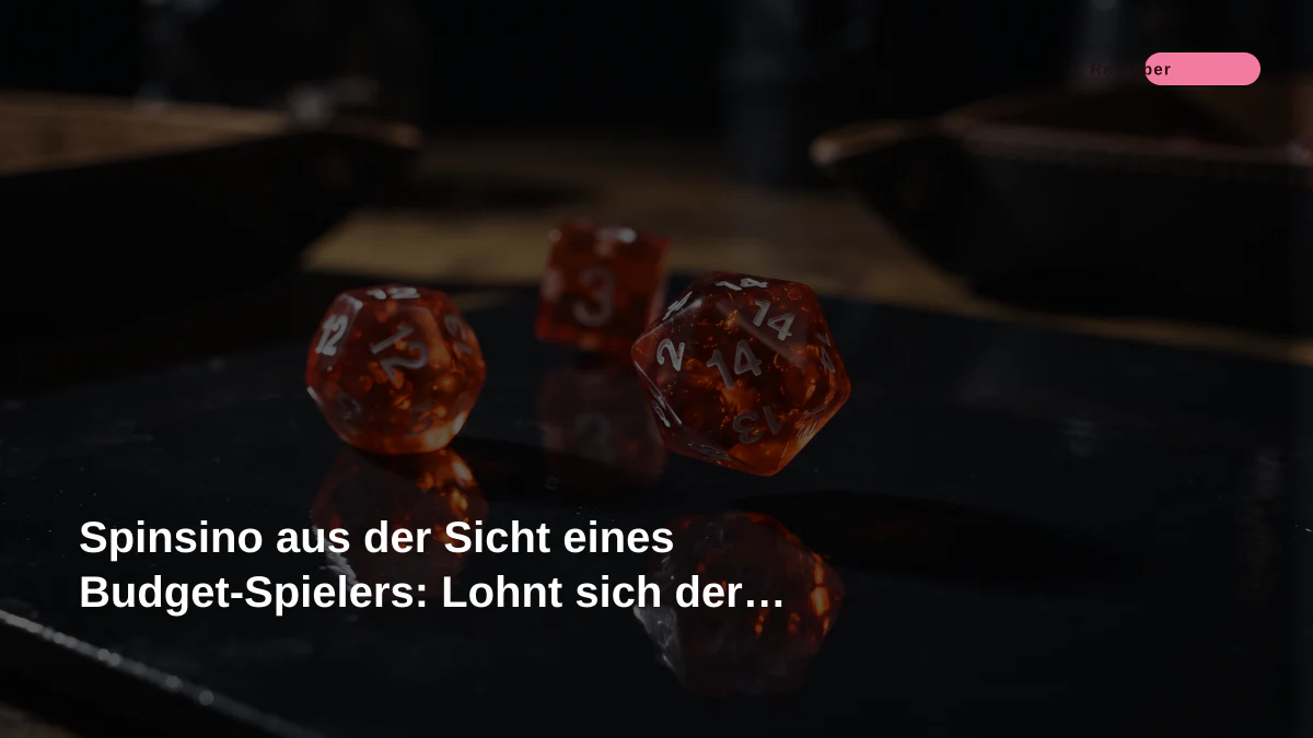Spinsino aus der Sicht eines Budget-Spielers: Lohnt sich der Blick?