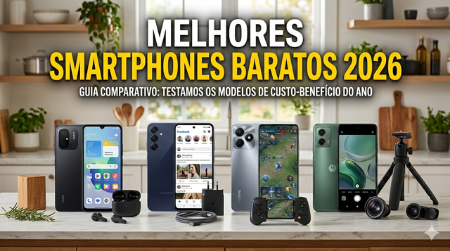 Melhores Celulares Baratos de 2026: 5 Smartphones que Valem Cada Real Investido