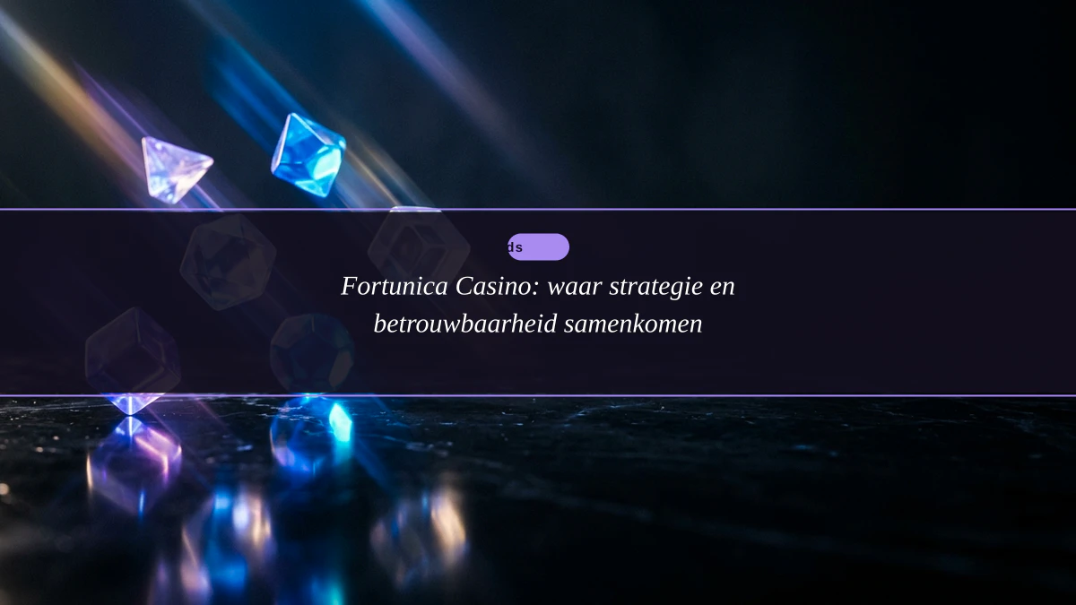 Fortunica Casino: waar strategie en betrouwbaarheid samenkomen
