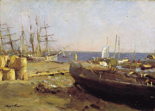 Рыболовецкие суда в Архангельске 1894.jpg