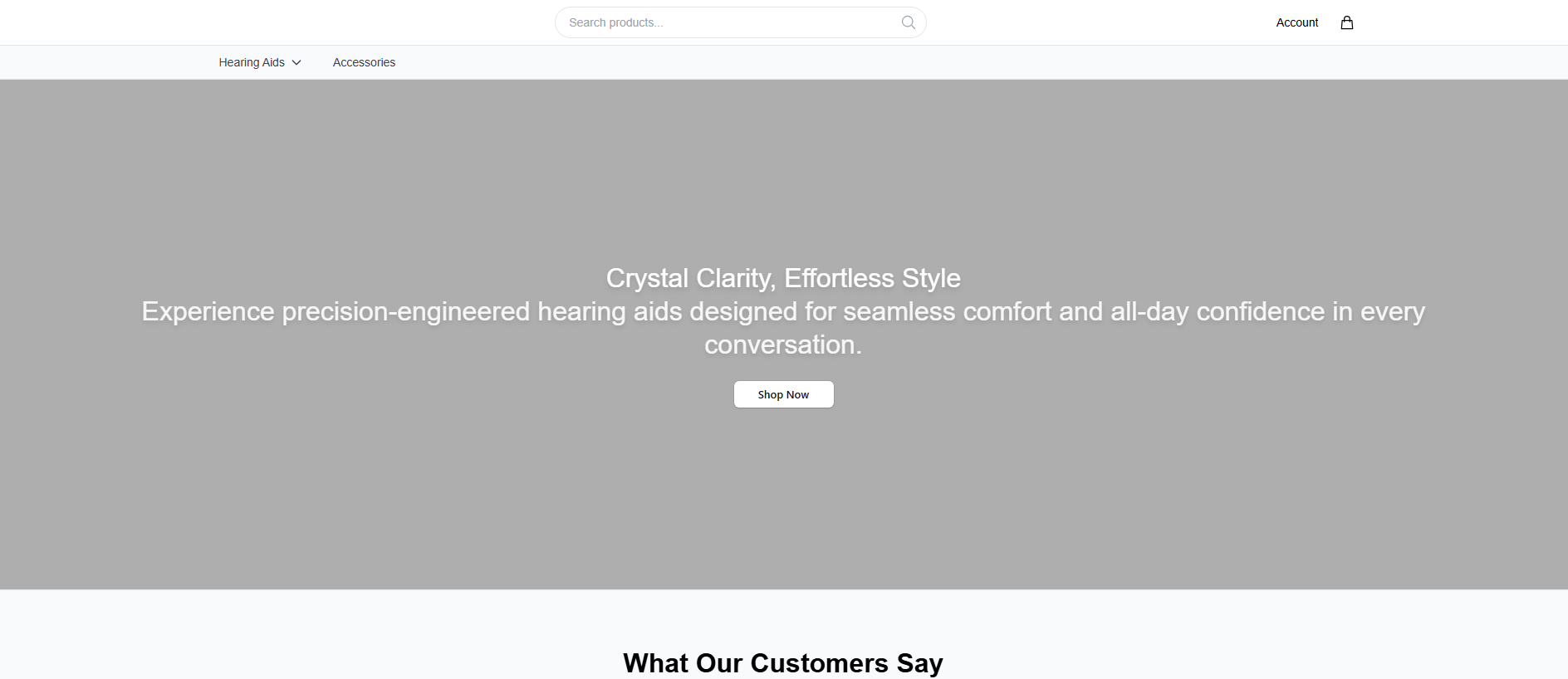 Stored capture of ahearing.shop