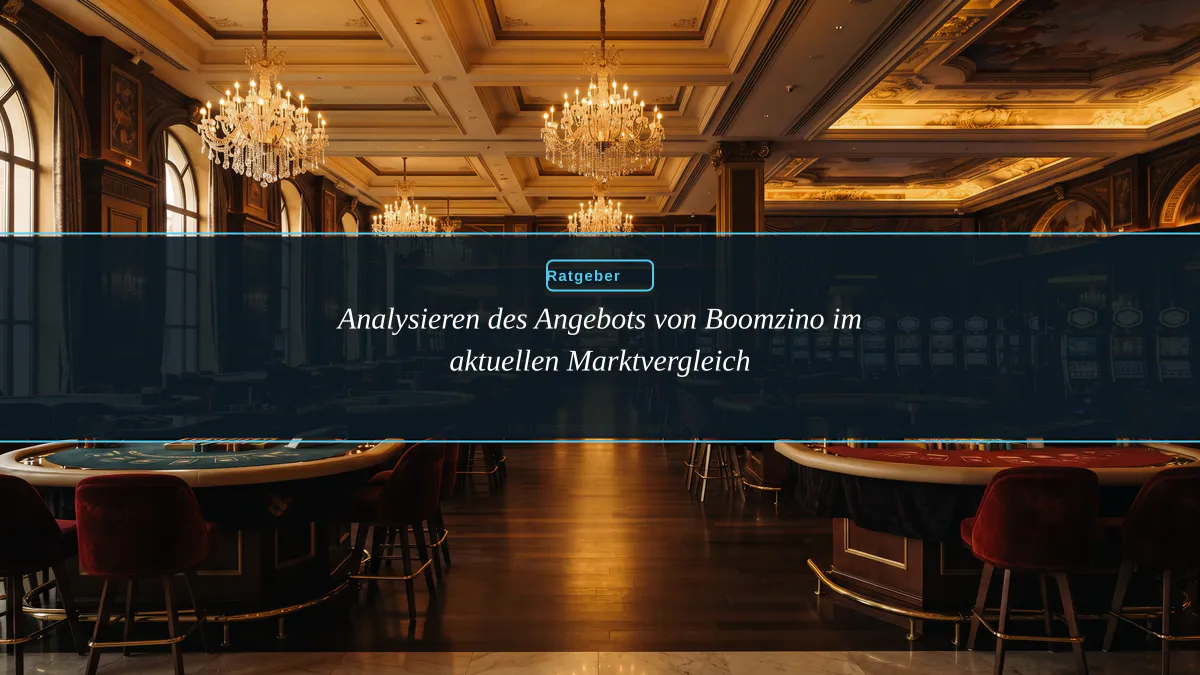 Analysieren des Angebots von Boomzino im aktuellen Marktvergleich