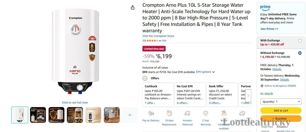 Crompton Arno Plus | Lowest Price Deal Crompton Arno Plus | Lowest Price Deal