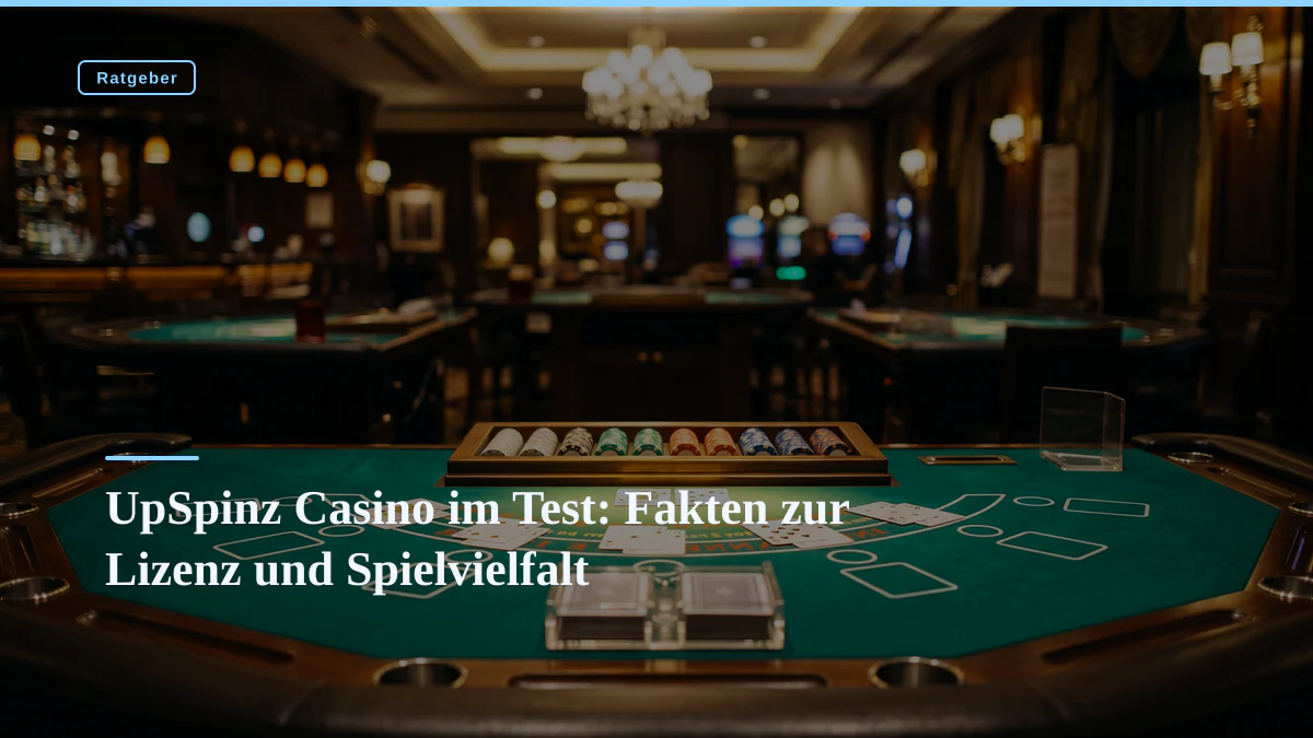UpSpinz Casino im Test: Fakten zur Lizenz und Spielvielfalt