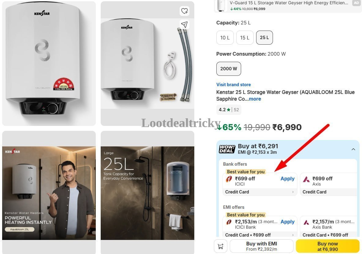 Kenstar Aquabloom 25l – Just ₹6990 | Loot Deal
