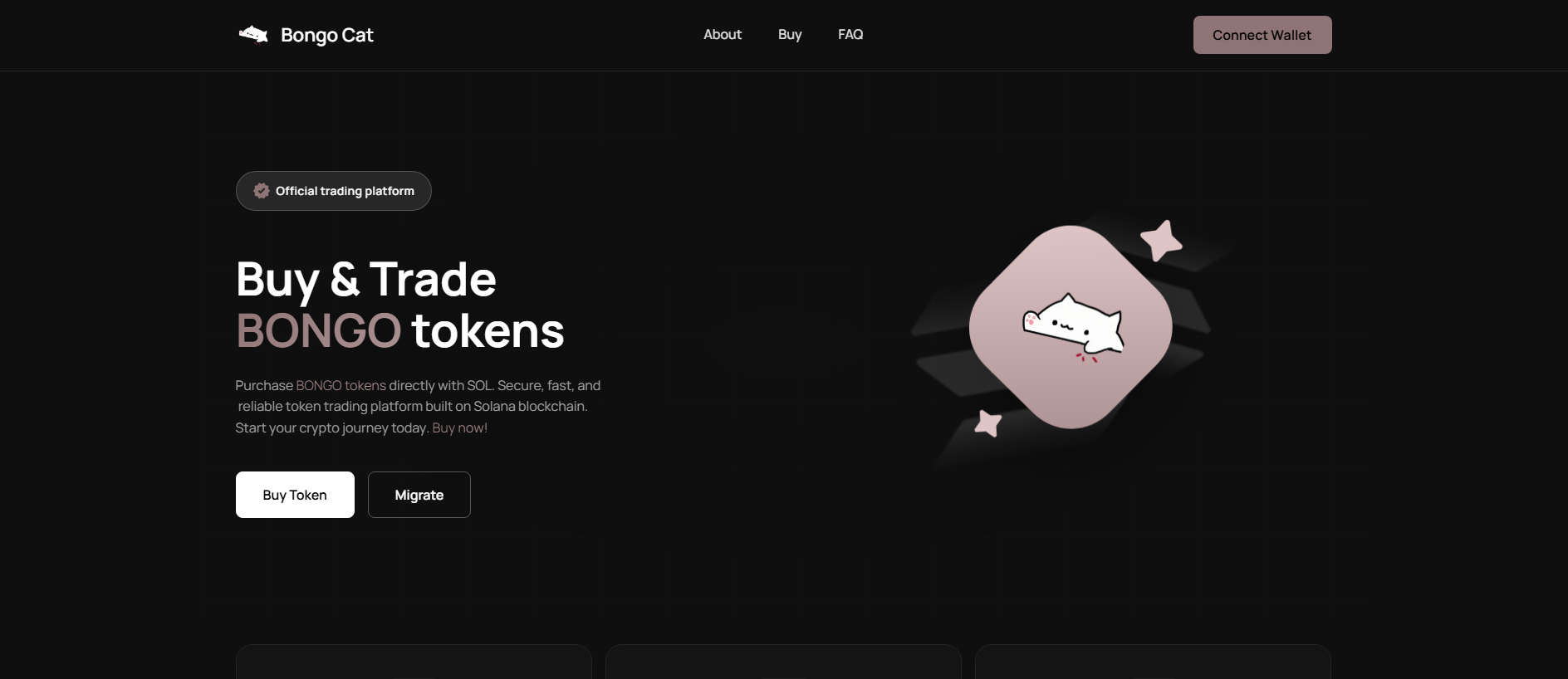 Stored capture of thebongo.migratetoken.com