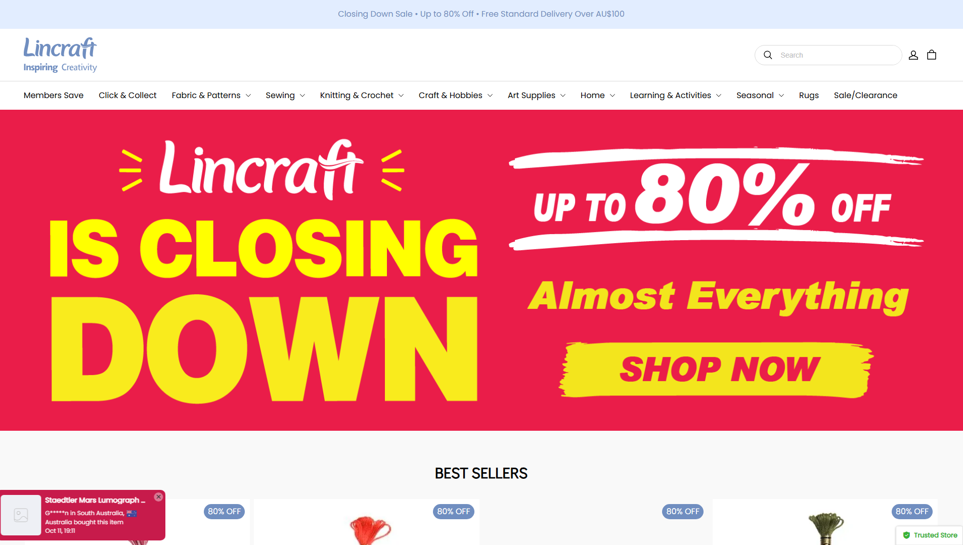 Primary capture · lincraftofficial.com