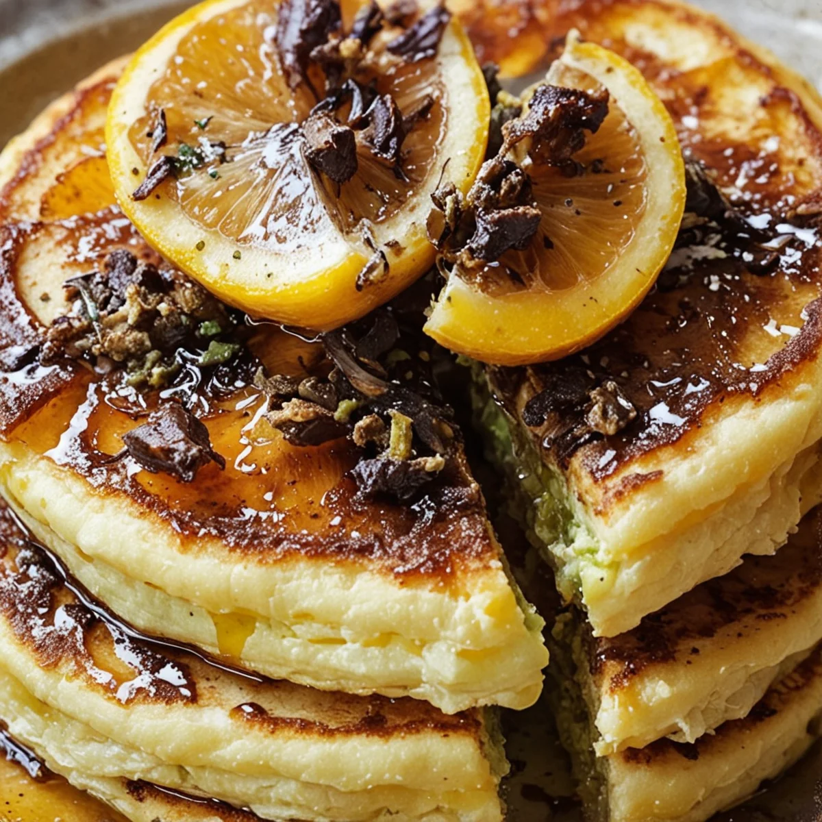 Lemon Ricotta Syrian Pancakes