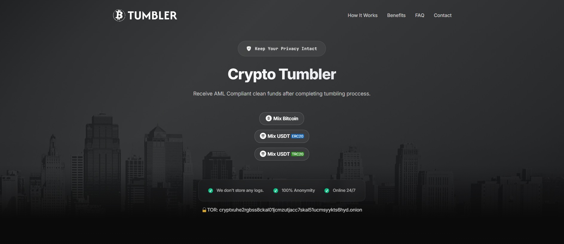 Stored capture of crypto-tumbler.com