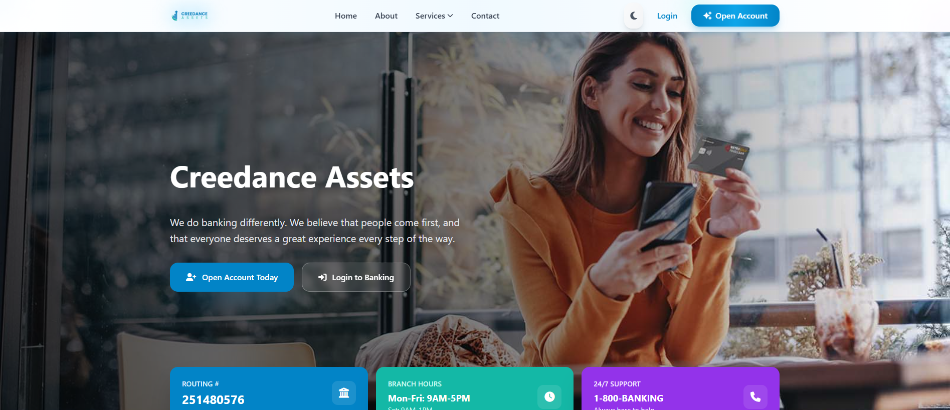 Screenshot of creedanceassets.com