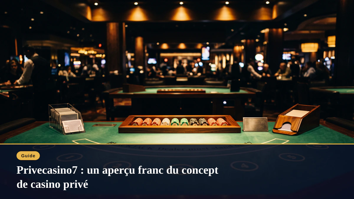 Privecasino7 : un aperçu franc du concept de casino privé