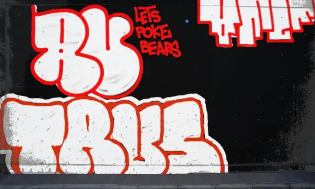 Graffiti artwork by TRUS