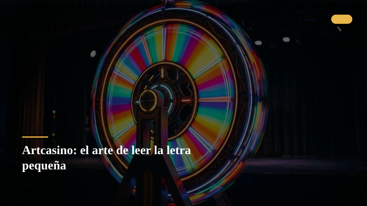 Artcasino: el arte de leer la letra pequeña