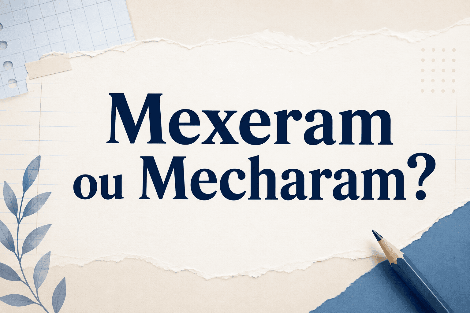 Mexeram ou Mecheram: Qual é a Forma Correta?
