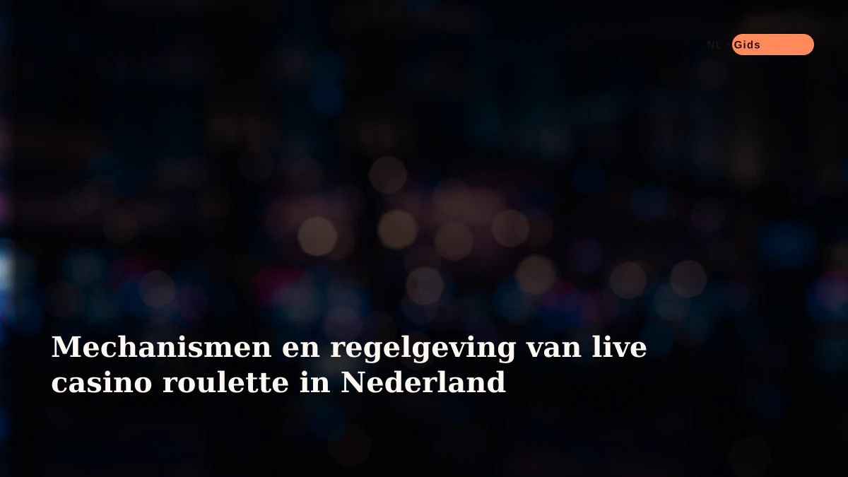 Mechanismen en regelgeving van live casino roulette in Nederland