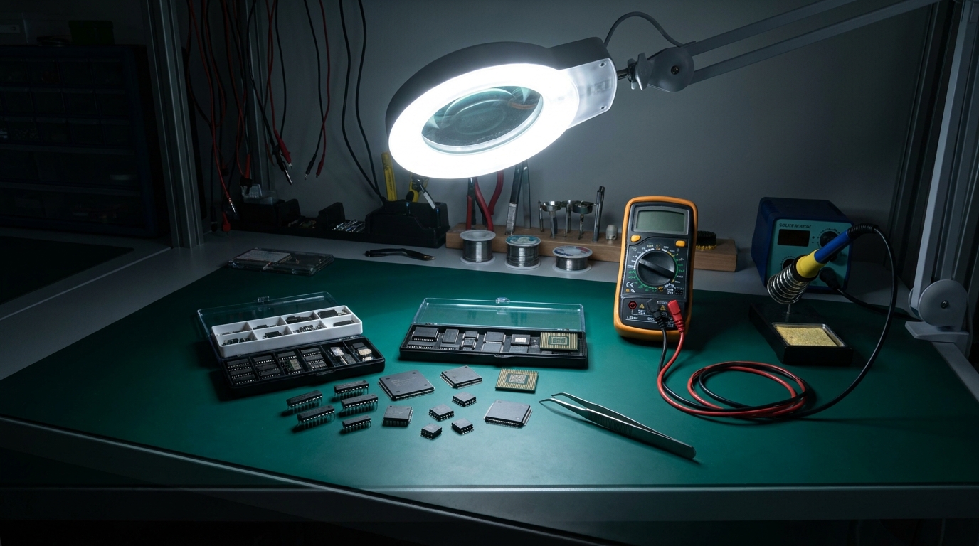 Корпуса микросхем DIP, SOIC, QFP и BGA - особенности и отлич