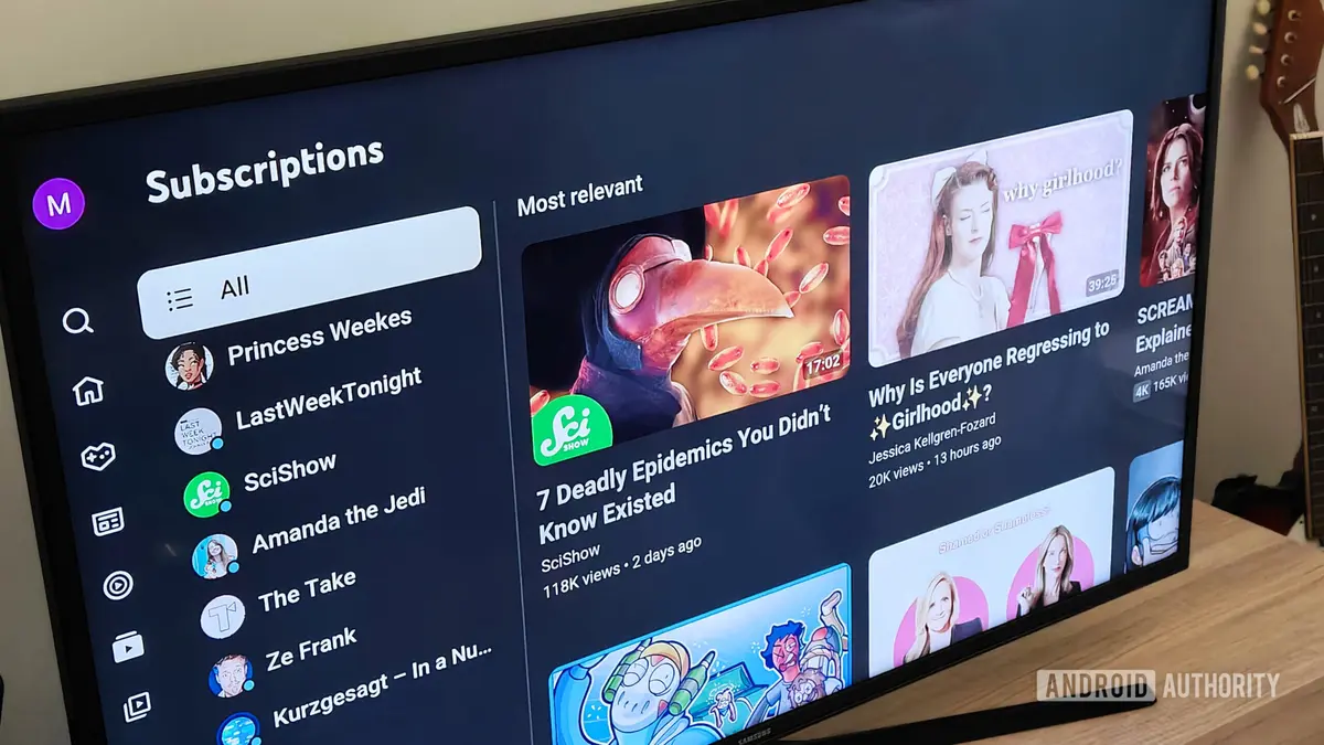 YouTube on TVs Gets AI-Powered Video Results