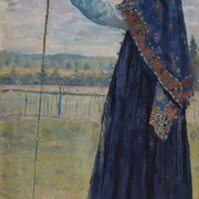 Женщина с посохом 1914